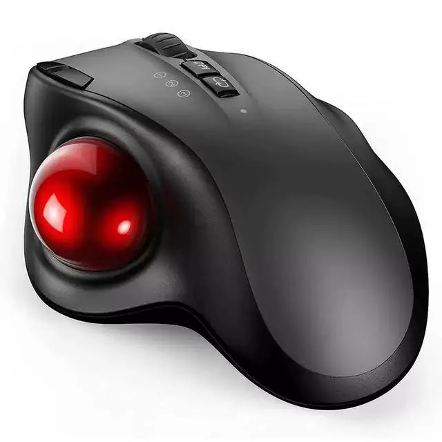 Main image of Trackball Wireless Mouse Rechargeable Bluetooth 2.4G USB Mou
