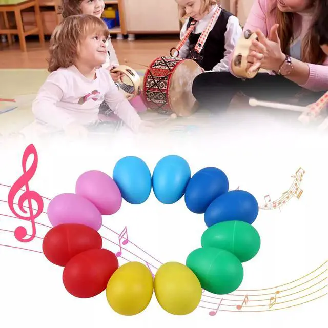 Alt view image 2 of 4 - 12Pcs Egg Shakers Musical Instruments Percussion Egg for Kid