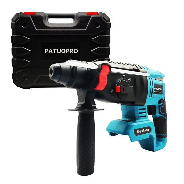 Alt view image 3 of 5 - Brushless Cordless Rotary Hammer Drill 18V SDS Plus Hammer D