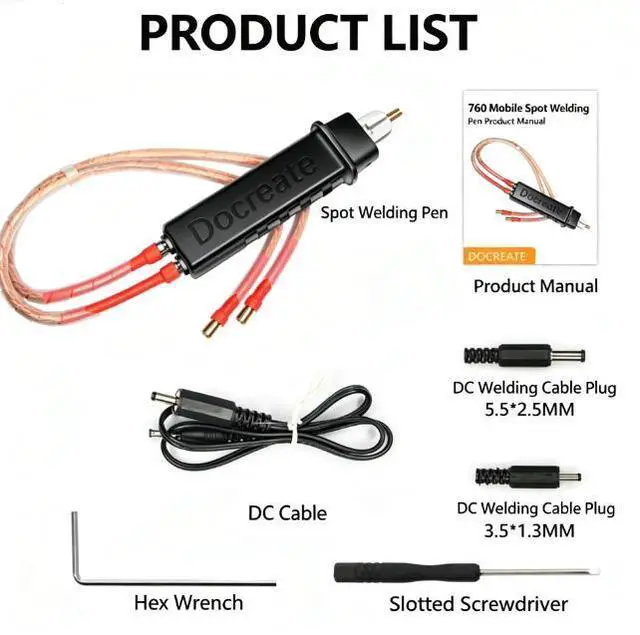 Main image of Integrated spot welding pen - DIY 18650 battery pack for electric vehicles - Portable handheld high-power spot welding pen