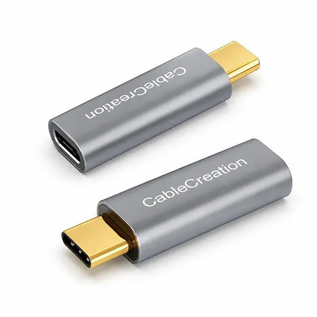 Main image of CableCreation USB C Male to Female Adapter, USB 3.1 Type C Extension Convertor 10Gbps, Compatible with MacBook Pro, iPad Pro, Samsung DeX Station, Oculus Quest Link, Galaxy S9/S9+/S10/Note9 etc, Gray