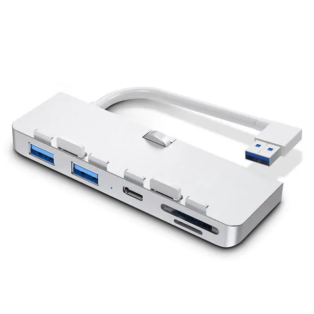 Alt view image 2 of 5 - Rocketek's iMac Apple all-in-one computer docking station comes with a USB 3.0 extension cable, HUB (hub), and SD/TF card slot.
