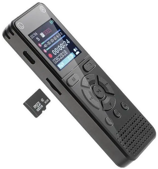 Alt view image 2 of 4 - Voice recorder, external card slot 64G recorder, MP3 player