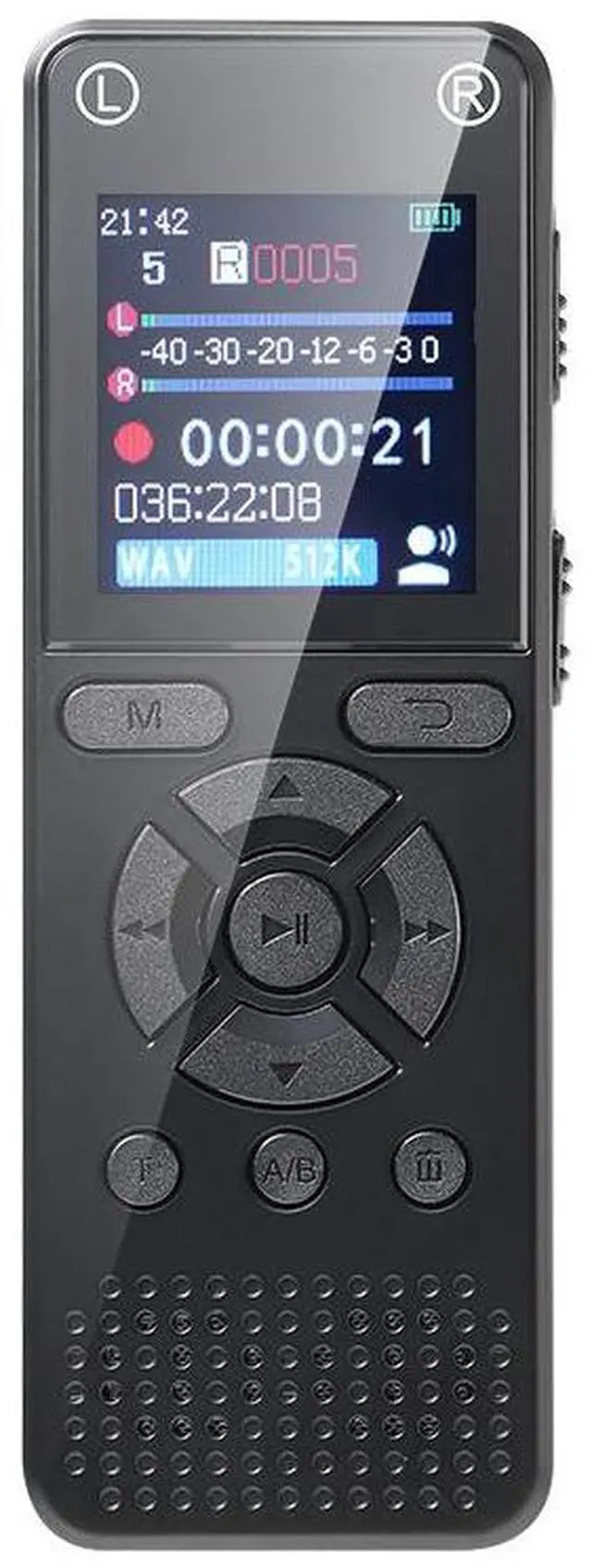 Alt view image 3 of 4 - Voice recorder, external card slot 64G recorder, MP3 player