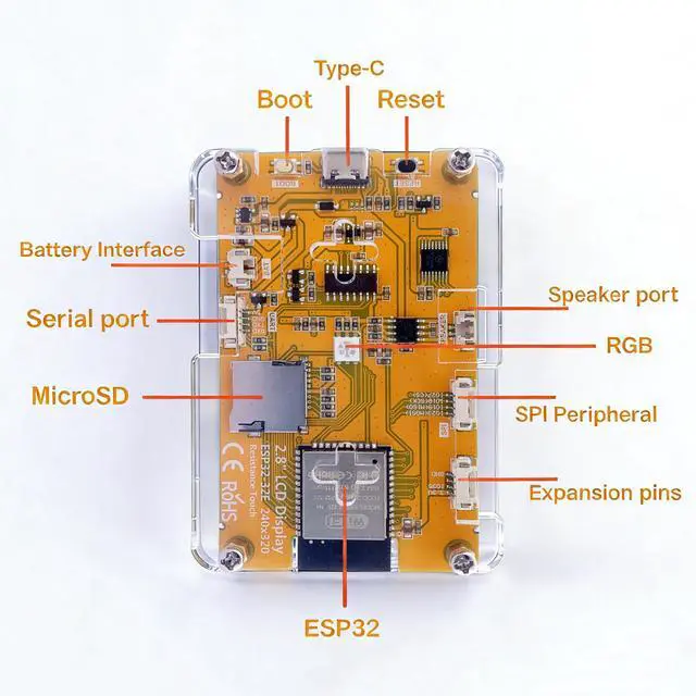 Alt view image 3 of 10 - Bitcoin Lottery Miner NM Miner V2 1000KH/s SHA256 ESP32 CYD Smart Development Board Mini Bitcoin Mining Solo BTC Miners Home Crypto Mining Machine with 2.8 Inch Display