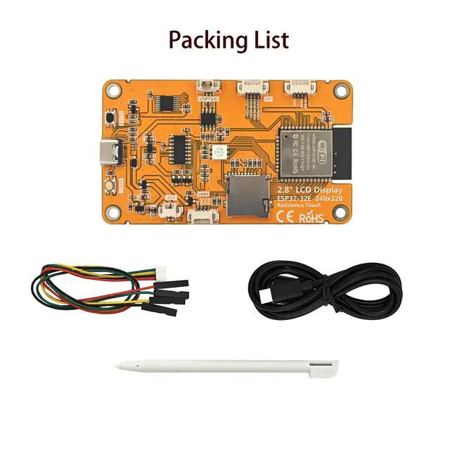 Alt view image 6 of 12 - Syllorex ESP32 Dev Board 2432S028R 2.8 Inch TFT Touch Screen ST7789, ESP32 WROOM Dual-Core 240MHz, WiFi Bluetooth, Compatible with Marauder, for DIY IoT Smart Projects