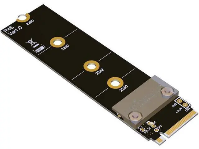 Alt view image 5 of 6 - ADT-Link M.2 NGFF NVMe Key M Extender Cable to PCIE x16 Graphics Card Riser Adapter 16x PCI-e PCI-Express for M2 2230 2242 2260 2280 (50cm)