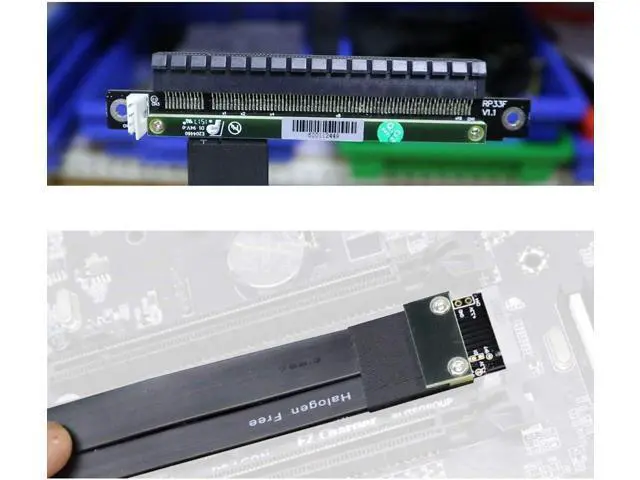 Alt view image 6 of 6 - ADT-Link M.2 NGFF NVMe Key M Extender Cable to PCIE x16 Graphics Card Riser Adapter 16x PCI-e PCI-Express for M2 2230 2242 2260 2280 (50cm)