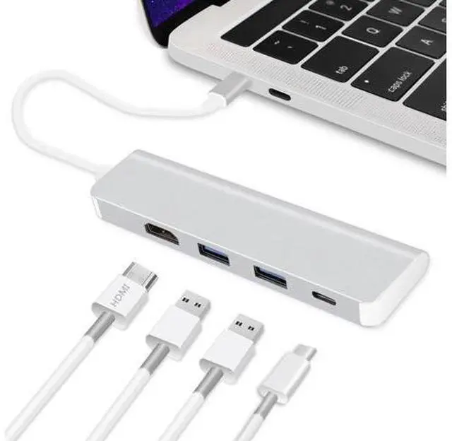 Main image of USB-C Typc C Hub Adapter with 4K Typc-C PD USB 3.0 HUB for Macbook Air / Pro 2018 Galaxy S10 Mate 20