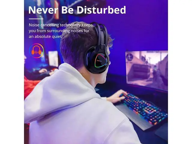 Alt view image 2 of 5 - Newest Glary Alpha Gaming Headset with Colorful LED Lighting 3.5mm+USB Port PS4 Gamer Headset for Computer Laptop