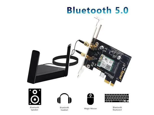 Alt view image 4 of 5 - 6 Gig+ AX200 BT 5.0 WiFi Card AX200NGW 802.11ac ax 2.4Gbps MU-MIMO OFDMA Miracast PC Wireless Network Adapter Ultra-Fast