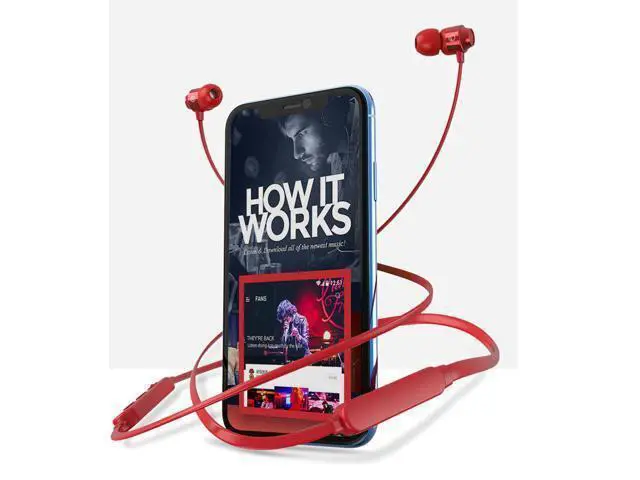 Alt view image 5 of 5 - ZY-08 bluetooth 5.0 Neckband Headset HIFI 6D Surround Sound Noise Reduction Earbuds 180mAh IP64 Sweatproof Magnetic Portable Sports Earphone with Mic