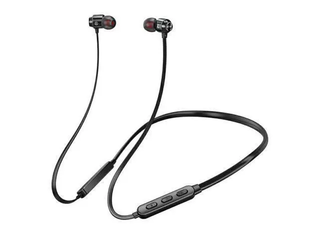 Alt view image 4 of 5 - ZY-08 bluetooth 5.0 Neckband Headset HIFI 6D Surround Sound Noise Reduction Earbuds 180mAh IP64 Sweatproof Magnetic Portable Sports Earphone with Mic