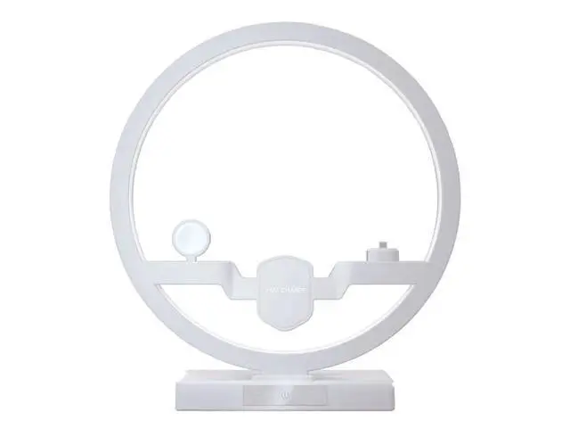 Alt view image 4 of 5 - 3 IN 1 QI Fast Wireless Charger Dock for iPhone 11 Pro Max for Apple Watch iWatch 1 2 3 4 5 Airpods Charger Holder LED Lamp 2019