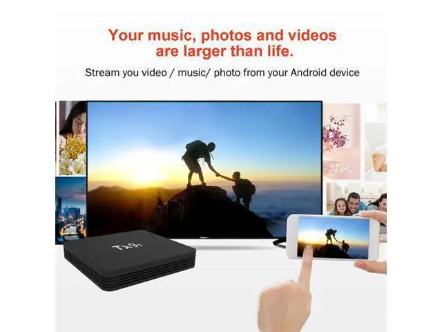 Alt view image 4 of 7 - 2020 TX9s Android TV Box Amlogic S912 2GB 8GB Smart tv Box 4K 60fps TVBox 2.4G Wifi 1000M Google Assistant Voice Set top Box