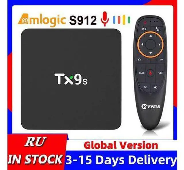 Main image of 2020 TX9s Android TV Box Amlogic S912 2GB 8GB Smart tv Box 4K 60fps TVBox 2.4G Wifi 1000M Google Assistant Voice Set top Box
