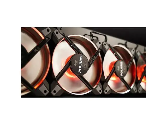 Alt view image 3 of 5 - Polaris RGB Aluminium 120mm Fan Case Glare Cooler Fans Fan PC Case Fan Cooler Adjustable Computer Cooling for PC