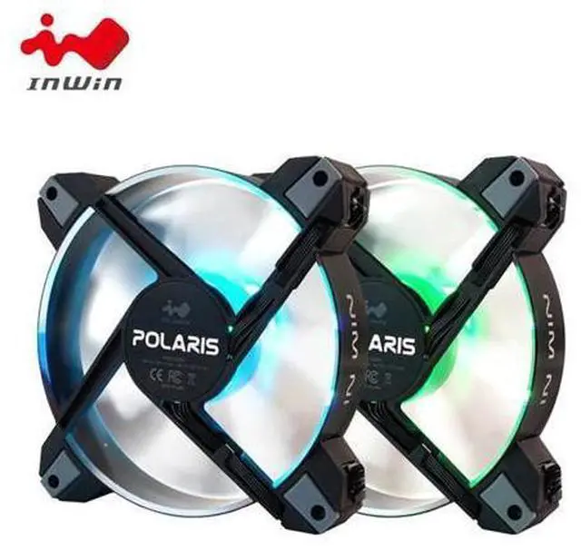 Main image of Polaris RGB Aluminium 120mm Fan Case Glare Cooler Fans Fan PC Case Fan Cooler Adjustable Computer Cooling for PC