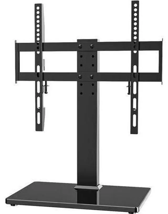 Main image of Universal TV Stand - Table Top TV Stand for 27-60 inch LCD LED TVs - 6 Level Height Adjustable TV Base Stand with Tempered Glass Base & Wire Management, VESA 400x400mm