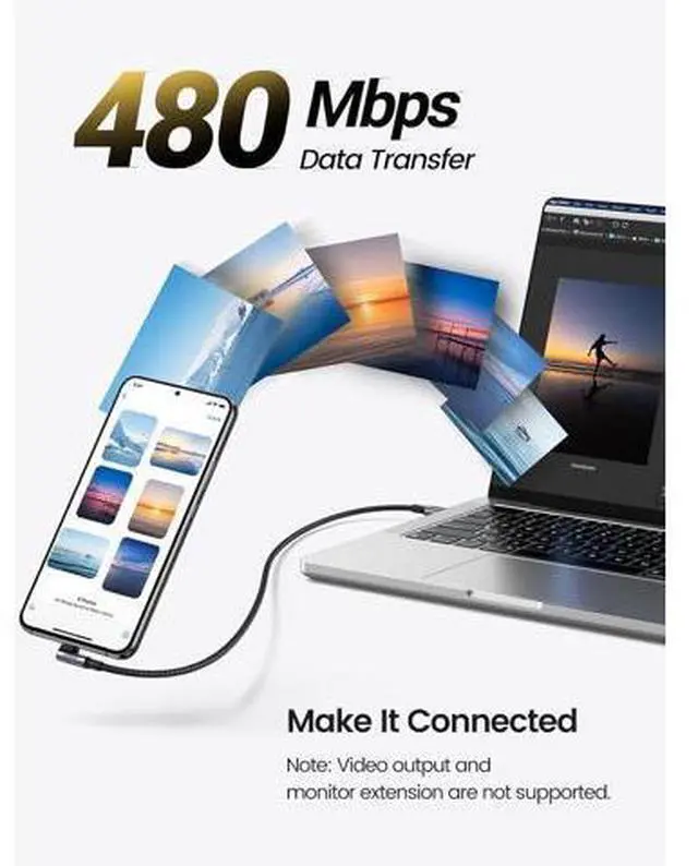 Alt view image 6 of 7 - Right Angle USB C to USB C Cable 100W Type C 90 Degree Fast Charging Cable Compatible with iPhone 17/17 Air/17 Pro/16 MacBook Pro 2022 iPad Pro 2022 XPS Galaxy S25/S24 10FT
