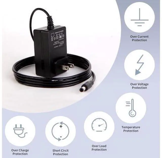 Alt view image 4 of 6 - 6V Power Supply AC Adapter DC 6Volt Power Adapter Charger DC in 6V Power Cord with 8 Interchangeable Plug for 100mA 300mA 400mA 500mA 600mA 700mA 800mA 900mA 1000mA 1500mA 2000mA Equipment
