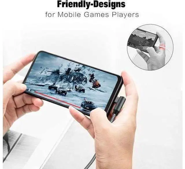 Alt view image 3 of 6 - USB C to Lightning Cable MFi Certified PD Fast iPhone 12 Charging 6ft Cable 90 Degree Type C Charger Cord Compatible with iPhone 13/12/12 ProMax/12Mini/11 Pro Max/X/XS/XR/8 iPad 8th (Grey)