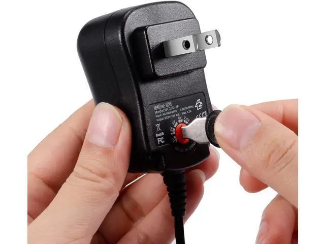 Alt view image 7 of 7 - 12W Universal AC Adapter Reversible Polarity Multi Voltage DC Power Supply with 9pcs Adaptor Tips Compatible with 3V to 12V Household Electronics 1.2Amp Output
