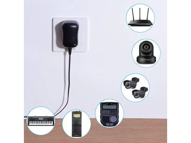Alt view image 5 of 7 - 12W Universal AC Adapter Reversible Polarity Multi Voltage DC Power Supply with 9pcs Adaptor Tips Compatible with 3V to 12V Household Electronics 1.2Amp Output