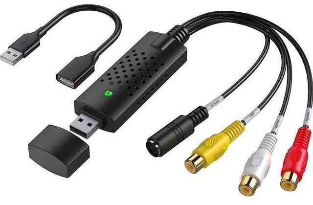 Main image of VHS to Digital Converter RCA to USB Capture Card USB 2.0 Video Converter Grabber Convert VHS to Digital from VHS VCR Hi8 DVD Mini DV for PC TV Tape Player Camcorder MAC Windows Vista Compatible