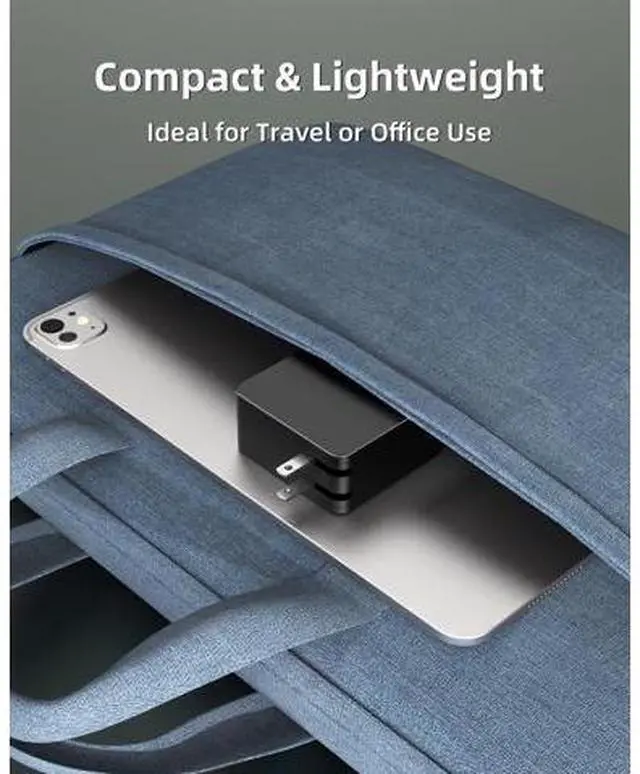 Alt view image 5 of 6 - Charger Fit for Laptop Ideapad 1 3 5 Slim 3 5 7 S340 S145 330 320 310 Flex 5 4 14 15 V14 V15 V17 Upgraded Version Foldable Plug Lengthened Power Cable Charging Light 65W 45W