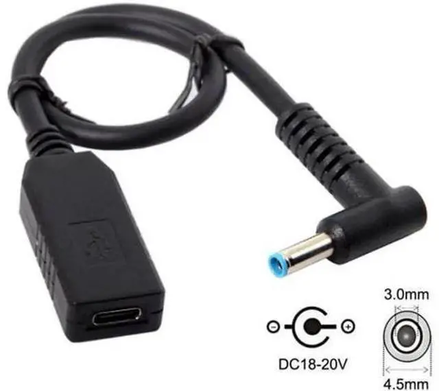 Main image of UC-100-4530MM USB 3.1 Type C USB-C to DC 20V 4.5 3.0mm Power Plug PD Emulator Trigger Charge Cable for Laptop