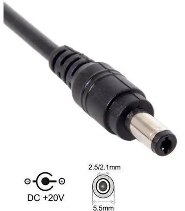 Alt view image 2 of 6 - UC-100-5525MM USB 3.1 Type C USB-C to DC 20V 5.5 2.5mm2.1mm Power Plug PD Emulator Trigger Charge Cable for Laptop