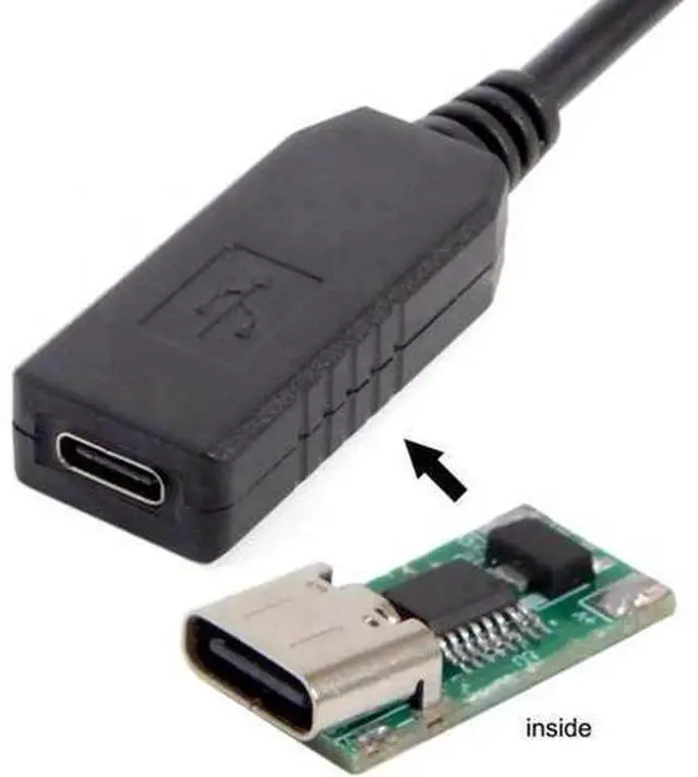 Alt view image 3 of 6 - UC-100-5525MM USB 3.1 Type C USB-C to DC 20V 5.5 2.5mm2.1mm Power Plug PD Emulator Trigger Charge Cable for Laptop