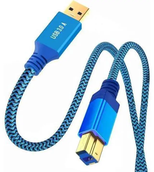 Main image of 0.3M USB 3.0 Type-A Male to USB3.0 Type-B Male Cable Extension Blue 5Gbps for Disk SSD Camera Data