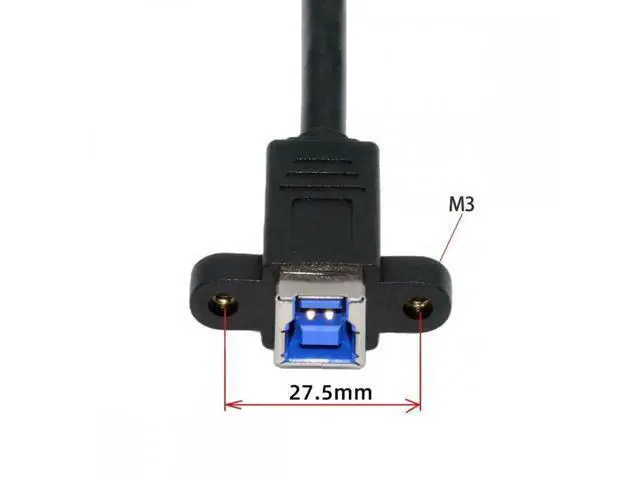 Alt view image 7 of 7 - USB 3.0 Type-B Female to USB3.0 Type-A Male Cable Extension 5Gbps for Disk SSD Camera Data 30cm