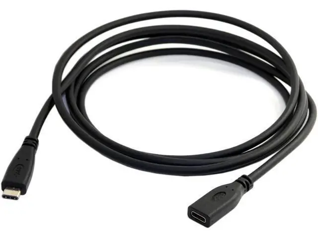 Alt view image 2 of 6 - USB-C USB 3.1 Type C Male to Female Extension Data Cable for Laptop & Macbook Tablet Mobile Phone 2m UC-218-BK-2.0M