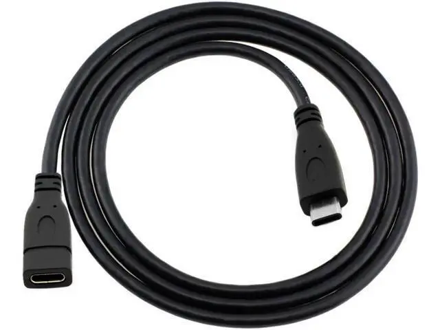 Alt view image 3 of 6 - USB-C USB 3.1 Type C Male to Female Extension Data Cable for Laptop & Macbook Tablet Mobile Phone 2m UC-218-BK-2.0M
