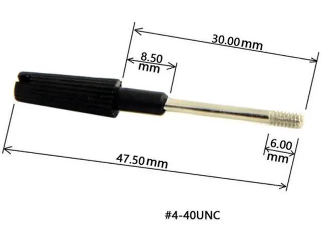 Alt view image 3 of 4 - 30pcs Thumb Screws #4-40 UNC 47mm Length Stainless Steel Overmold for Computer Cable CN-021(30PCS)