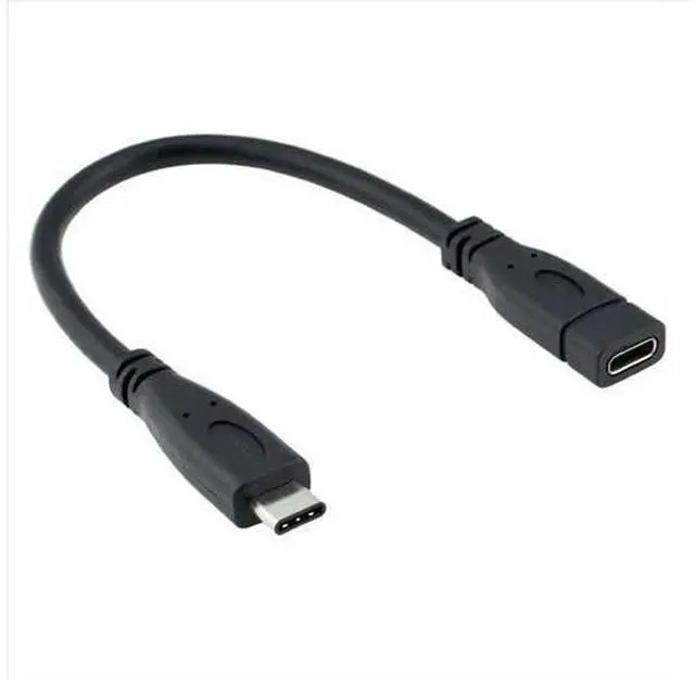 Main image of USB-C USB 3.1 Type C Male to Female Extension Data Cable for Macbook Tablet Mobile Phone 20cm UC-218-BK-0.2M