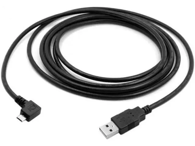 Alt view image 2 of 6 - 3m Left Angled 90 Degree Micro USB Male to USB 2.0 Data Charge Cable for Cell Phone & Tablet