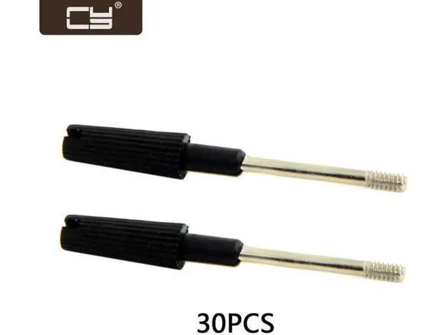 Alt view image 2 of 4 - 30pcs Thumb Screws #4-40 UNC 47mm Length Stainless Steel Overmold for Computer Cable CN-021(30PCS)