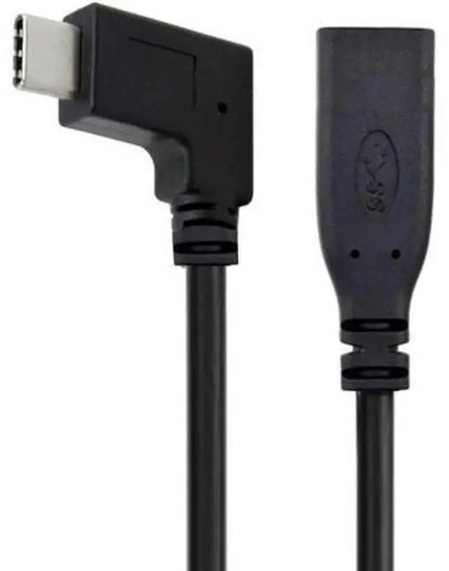 Main image of 90 Degree Right Angled USB-C USB 3.1 Type C Male to Female Extension Data Cable for Macbook Tablet 20cm UC-218-RI-0.2M
