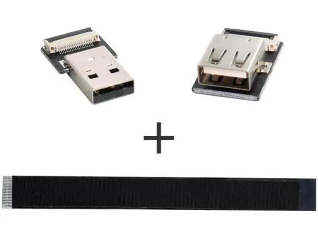 Alt view image 3 of 7 - USB 2.0 Type-A Male to Female Extension Data Flat Slim FPC Cable for FPV and Disk and Scanner and Printer 6.6"feet