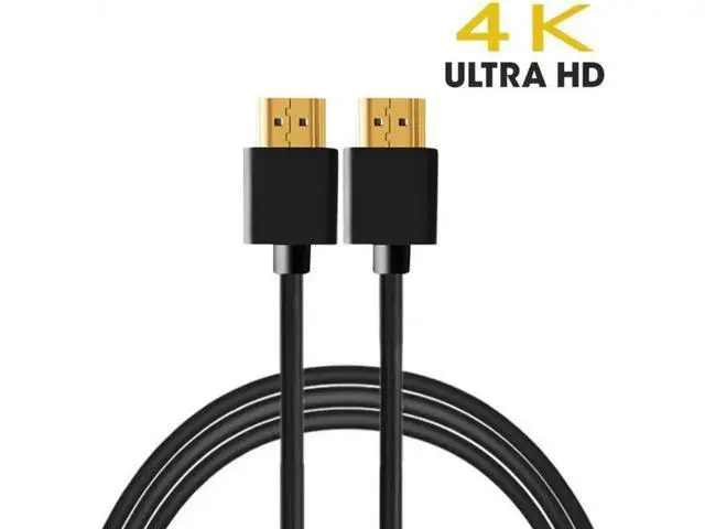 Alt view image 3 of 7 - HD-138 OD 4.0mm standard HDMI 1.4 male to HDMI male HDTV Cable for PC Laptop HDTV 1m