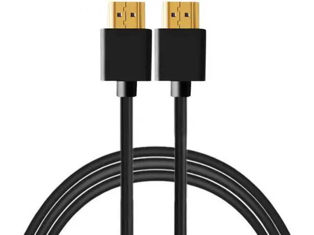 Alt view image 6 of 7 - HD-138 OD 4.0mm standard HDMI 1.4 male to HDMI male HDTV Cable for PC Laptop HDTV 1m
