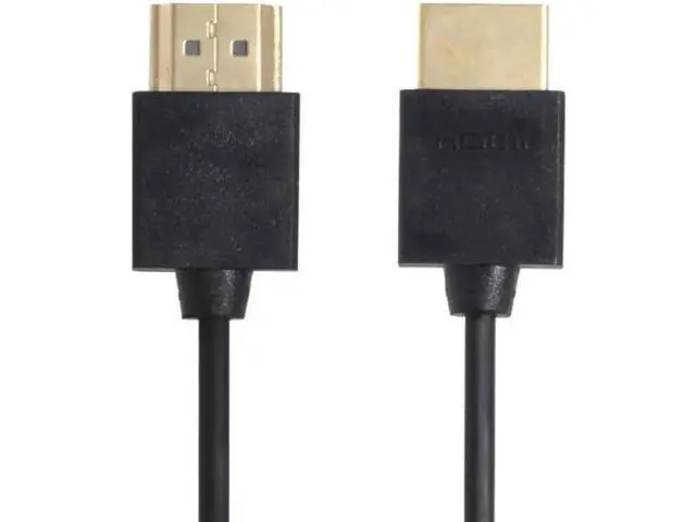 Alt view image 4 of 7 - HD-138 OD 4.0mm standard HDMI 1.4 male to HDMI male HDTV Cable for PC Laptop HDTV 1m