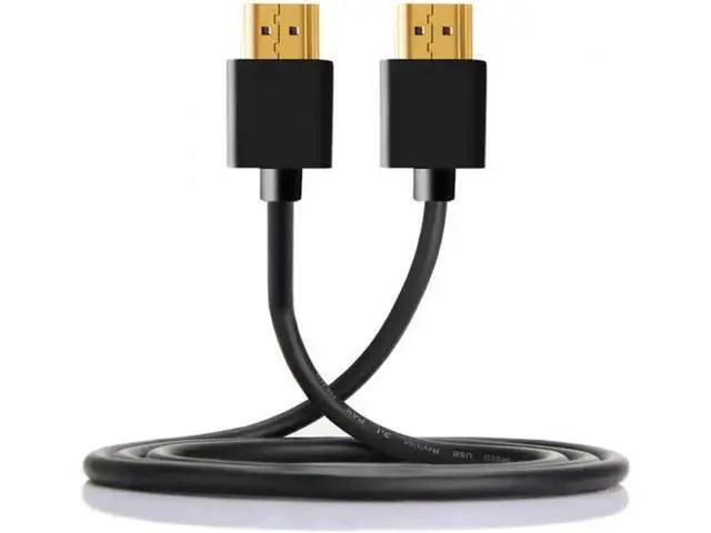 Alt view image 7 of 7 - HD-138 OD 4.0mm standard HDMI 1.4 male to HDMI male HDTV Cable for PC Laptop HDTV 1m
