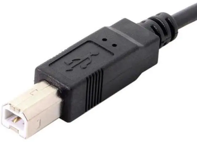 Alt view image 5 of 7 - Down Angled 90 Degree USB 2.0 Male to B Type Male Cable for Printer Scanner Hard Disk 20cm