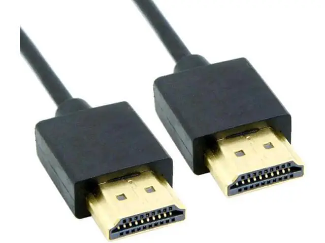Alt view image 5 of 7 - HD-138 OD 4.0mm standard HDMI 1.4 male to HDMI male HDTV Cable for PC Laptop HDTV 1m