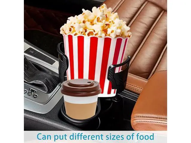 Alt view image 7 of 7 - Car Cup Holder, 360° Rotating Cup Holder Expander Multifunctional 2 in 1 Car Drink Holders Universal Compatible for Most Vehicles Black